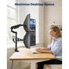 STANDOPIA Vertical Dual Monitor Mount for 17-45 inch Ultrawide Screens