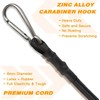 3FT/6FT Long Elastic Bungee Cords with Carabiner Clips, Heavy Duty