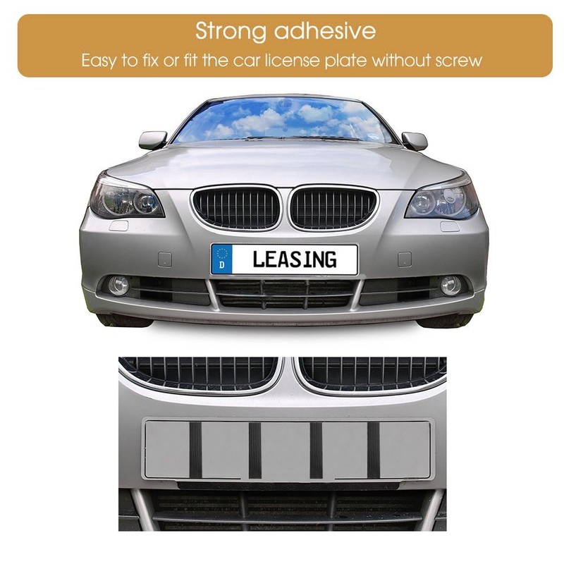 FEPITO 50 Pack Number Plate Sticky Pads Double Sided Foam