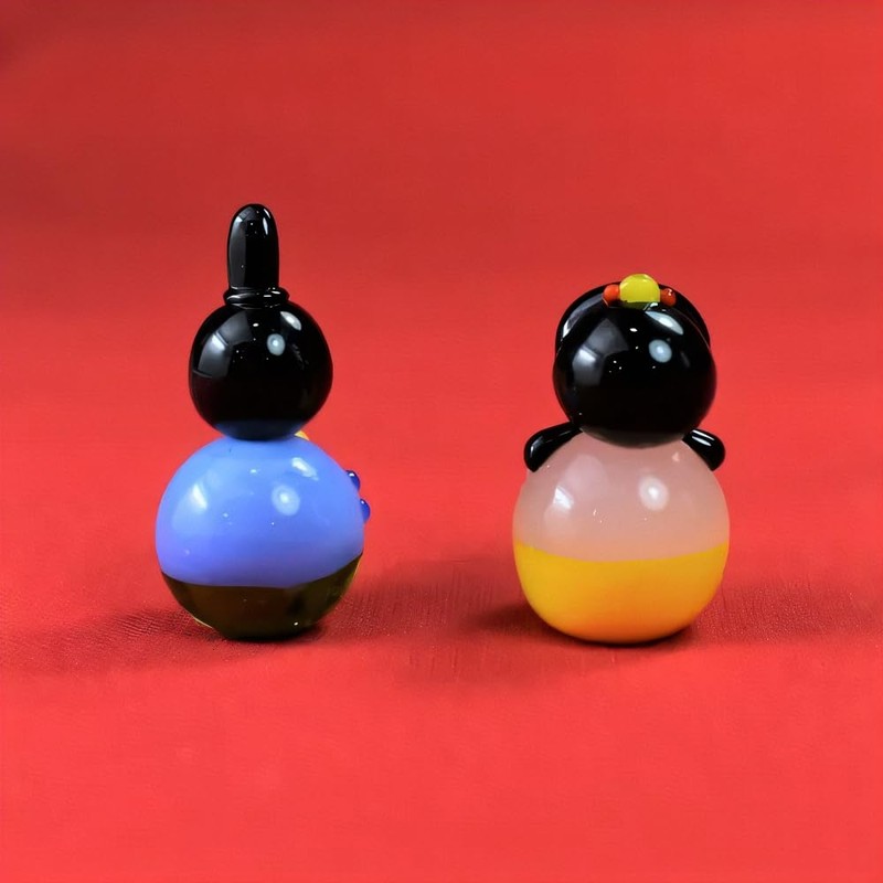 Four Cart Cute Glass Hina Doll Koharu Hina