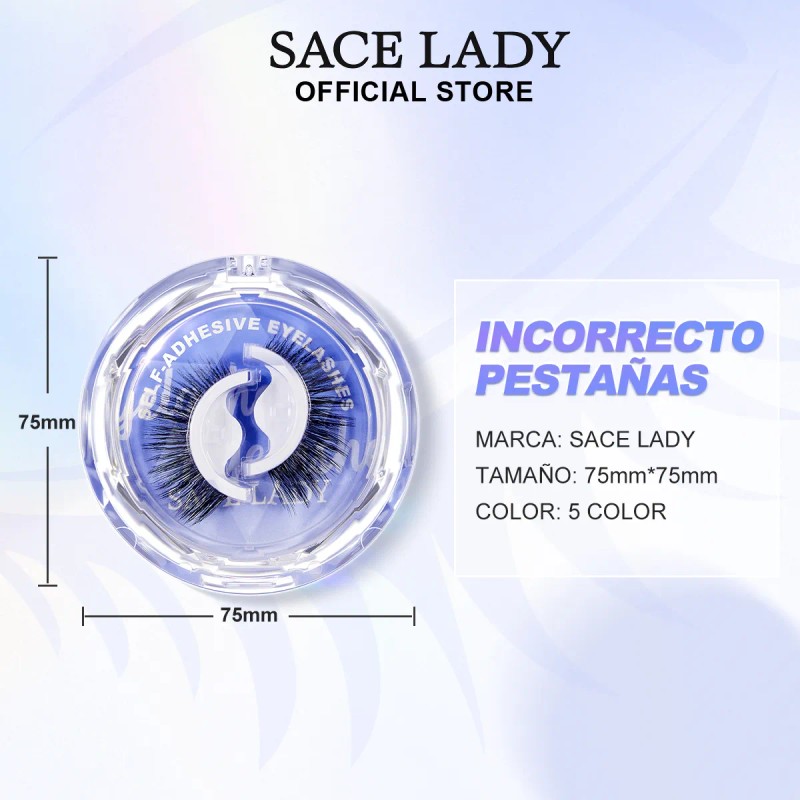 Sace Lady Pestañas Postizas Autoadhesivas Sin Pegamento