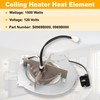 Vent Bath Fan Heating Element, Ceiling Heater Heat Element Replacement