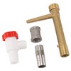 Quick Coupler Valve Key G3/4 Brass Efficient Garden Hose Underground