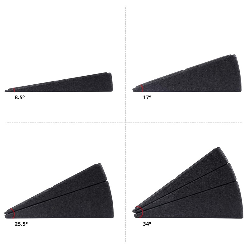 CampTeck U7259 3-Piece Multi-Angle Foam Fitness Slant Board, Squat Wedge,