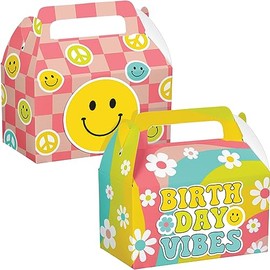 Trendware Flower Power Favor Boxes, 12 ct