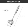 0XBIT Sauce Spoon, 2 Pieces Sauce Ladle with Pourer, Stainless