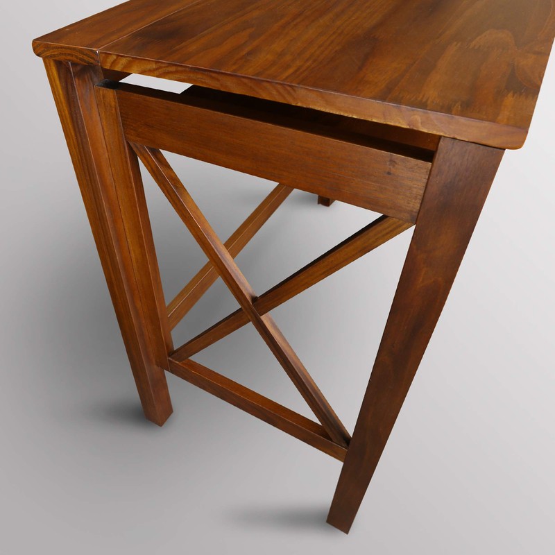 Casual Home Montego Folding Desk with Pull-Out Tray-Espresso