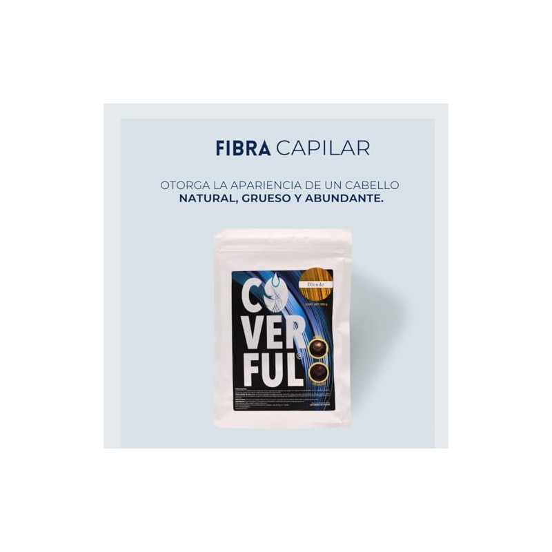 Fibra Capilar Coverful Premium 100 Gramos Para Cubrir Calvicie, Canas