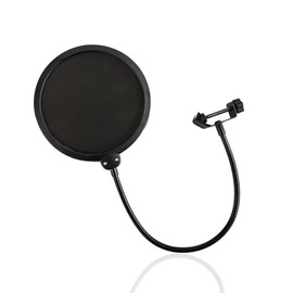 Pop Guard [Double Layered Mesh] Pop Filter, Diameter 5.9 inches (15 cm), Noise Prevention, Improves Recording Quality, Pop Screen, Pop Blocker, Microphone Filter, For Live Broadcasting, Home