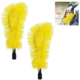2 PCS Gutter Cleaning Brush Roofing Tool Rain Gutter Guard Cleaner Tool Adaptation Thread Interface Dia 0.87 Inch Gutter Cleaning Brush Tools Interface Diameter 22 mm (Pole Not Included)