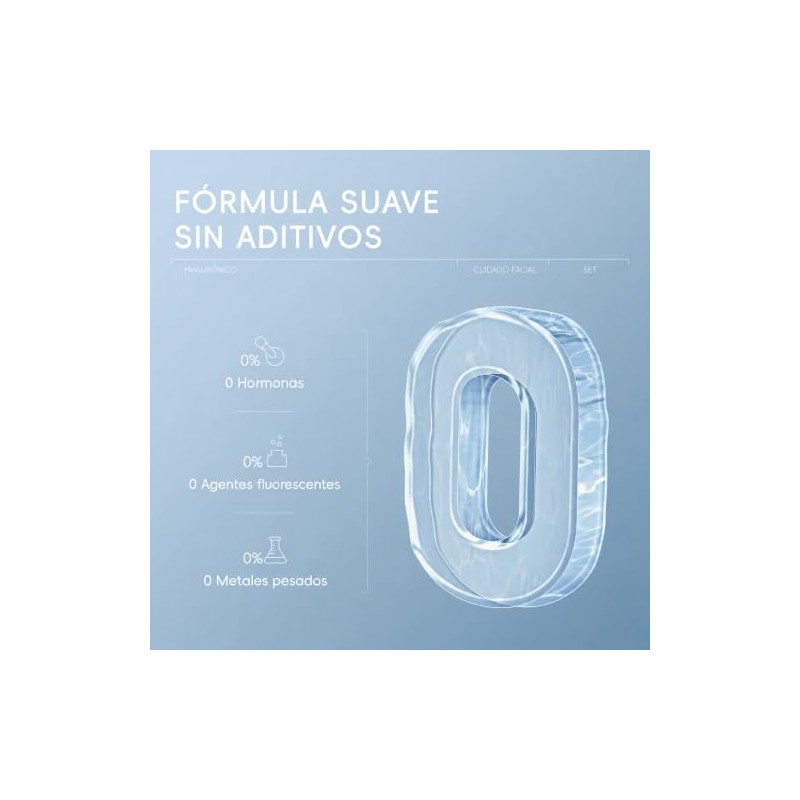 Kit Cuidado Facial Ácido Hialurónico Piezas Beaubase Hidratante Limpiador Suero