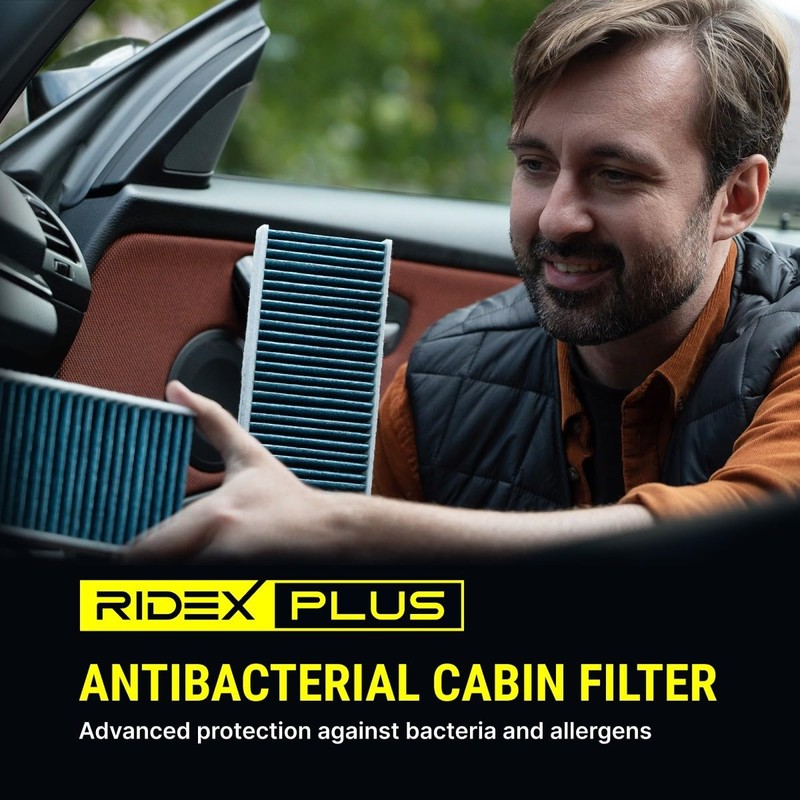 RIDEX PLUS 424I0484P Cabin Air Filter Pollen Filter Activated Carbon