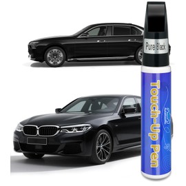Pure Black Touch Up Paint for Cars, Car Paint Touch Up Pen Color Accurate, Car Scratch Repair Pen, Lasting Auto Scratch Remover, Quick and Easy Fix Vehicles Chip Rim Scuff Repair