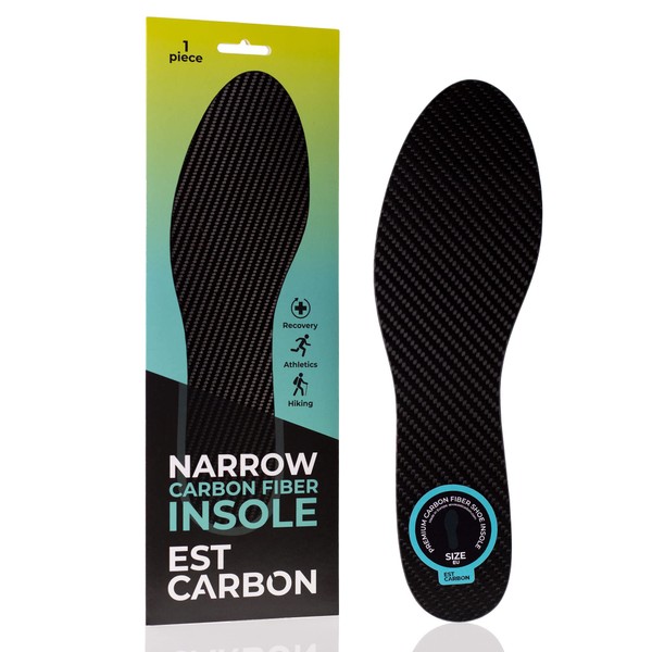 Carbon Fiber Insole 1PC | Carbon Fiber Shoe Insert for Women, Carbon Fiber Insole Women | Post Op Shoe Alternative, Turf Toe, Hallux Rigidus, Mortons Extension, Toe | Shoe Insole for Women Size 8.5-9