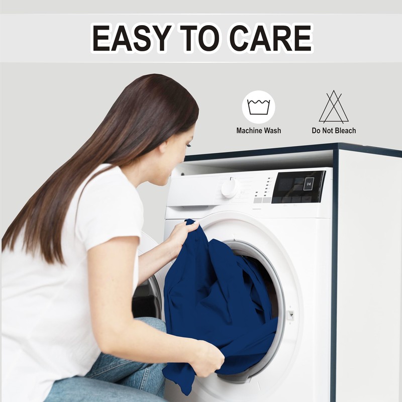 R&Z Plain Luxury Polycotton Fitted Sheet Single, Double, King, Super