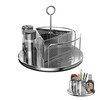 Yukon Glory™ Lazy Susan Caddy for Utensils, Condiments, Napkins, Salt
