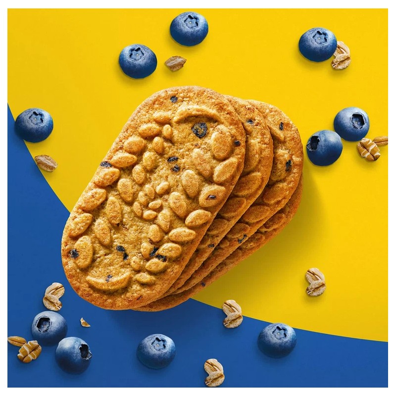 belVita Blueberry Breakfast Biscuits, 4 biscuits per pack, 25 pk.