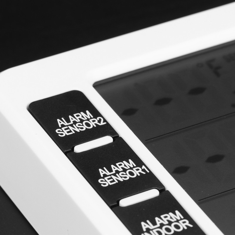 Refrigerator Thermometer Wireless Sensor Temperature Monitor with Audible Alarm for