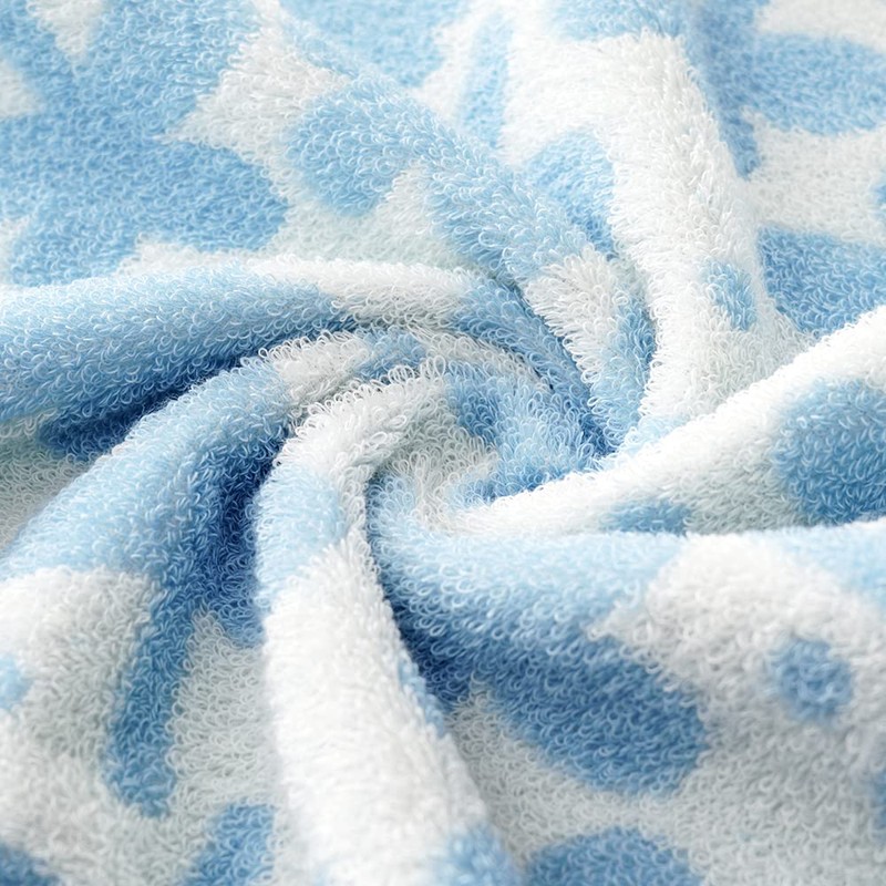 sense gnosis Blue Floral Hand Towels Set of 2 Clovers