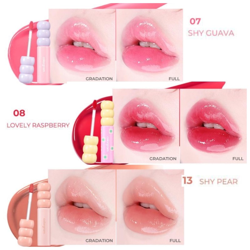 COLORGRAM Fruity Glass Tint 2.8g, Color:00 Pearl Gloss