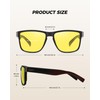 Solvue Polarized Sunglasses for Men Night Vision UV400 Protection TR90
