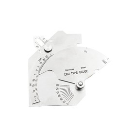 Steel Cam Type Gauge, Compact Clear Reading Portable Welding Seam Gauge Weld Seam Pit Test Ulnar Inspection Ruler Metric & Inch