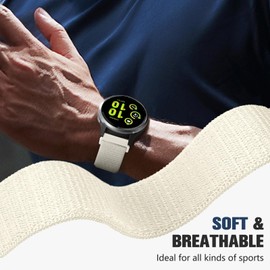 20mm Nylon Bands Compatible with Garmin Forerunner 55 Watch Band,Soft Quick Release Strap Breathable for Vivoactive 5/6/3/3 Trainer,Venu Sq/Sq 2/Sq Music/2 Plus,GarminMove 3/Luxe/Style Women Men