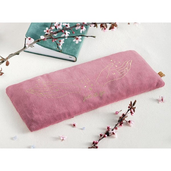 moses. Omm for you Cherry Stone Cushion Just Let Go Heat Cushion with Removable Velvet Cover, Can Also Be Used for Cooling, Dusky Pink
