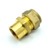15mm x G3/8 Female Coupler Adaptor Brass Compression Fittings Straight