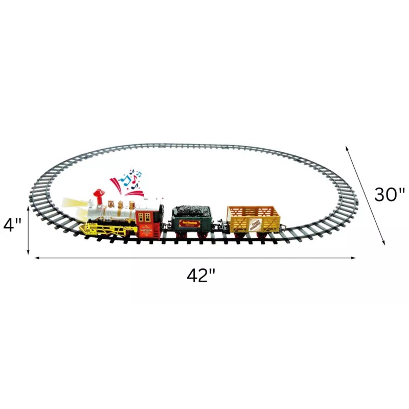 Continental Express Battery Operated DELUXE Train Toy Set w/ Lights