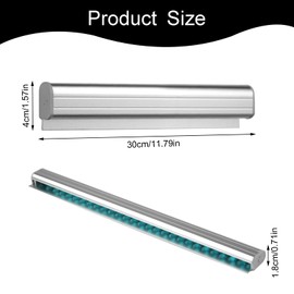 2PC Tab Grabber Clamping Device Ticket Holder Receipt Holder for Restaurant Refrigerator for Pubs Bars Walls Home Kitchen Office Cafes