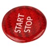 Push Start Button Cover Carbon Fiber Ignition Switch Button Cover