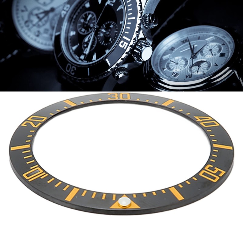 ZJchao Watch Bezel Insert, 40mm Ceramic Watch Bezel Ring Repair