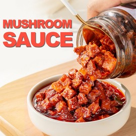 Umami Mushroom Sauce (Chunky Texture), Bold Flavor, Mushroom in Oil, Ready to Eat and Use as Sauce, Condiment, 230g/8.1oz (Original Flavor)