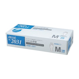 Barrier Robe Nitrile P.F. Long, White, M, Pack of 100