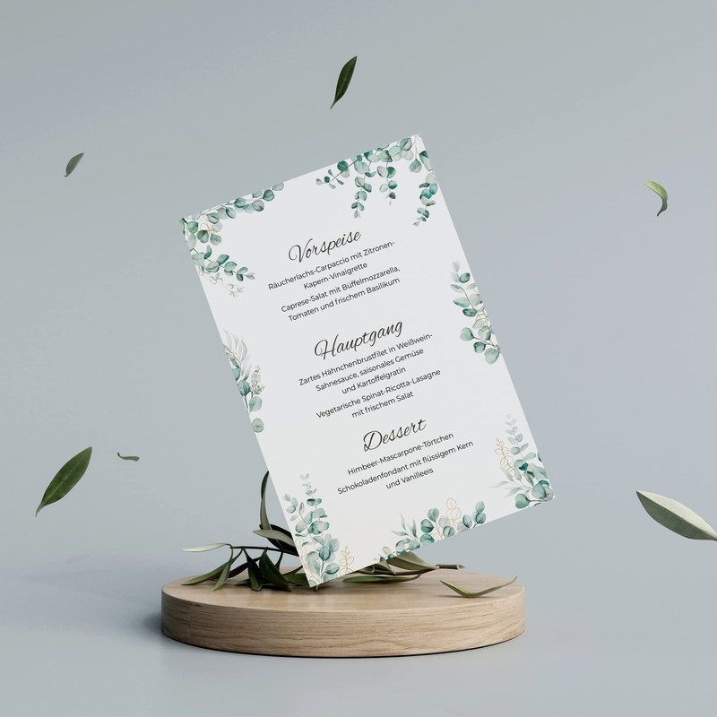 15 Blank Menu Cards for Menus and Drinks Cards for