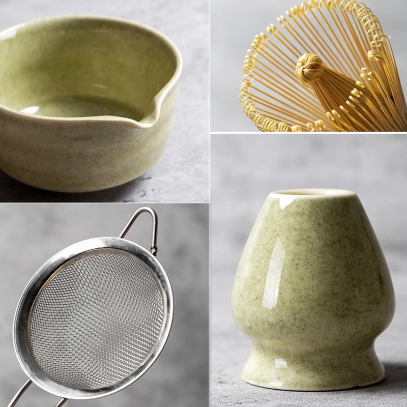 6 Pcs Matcha Whisk Set, Matcha Making Kit with Whisk,