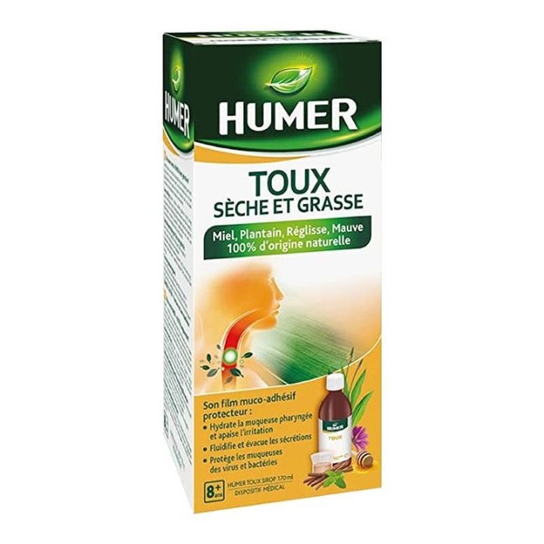 Humer Sirop Toux sèche et Grasse 170 ml
