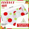Hosuly 100 Feet x 40 Inch Christmas Polka Dot Tablecloth