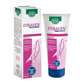 ESI, Erbaven Fresh Gel Idratante per Gambe Stanche e Gonfie, Rinfrescante e Tonificante, a Base di Troxerutina, Escina, Centella, Mirtillo e Aloe, Favorisce la Funzionalità del Microcircolo, 100 ml