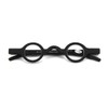 Inlefen Unisex Mini Round Frame Spring Hinge Reader Presbyopic Glasses,