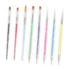 Healeved 8pcs Dual-end Nail Art Brushes Set Precision Flower Dotting