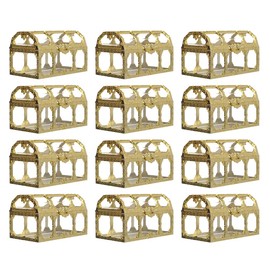 STOBOK 12 Piezas Caja De Regalo De Boda De Plástico Con Diseño De Cofre Del Para Decoración De Fiesta Y Almacenamiento De Golosinas