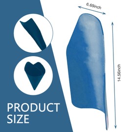 MLY 2 PCS Flexible Oil Drain Funnel, Foldable Form a Funnel 14.5 Inches X 6.6 Inches, Flexible Funnel for Automotive Oil Change Use (Blue)