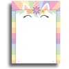 Unicorn Border Stationery Paper - 80 Sheets - Great for