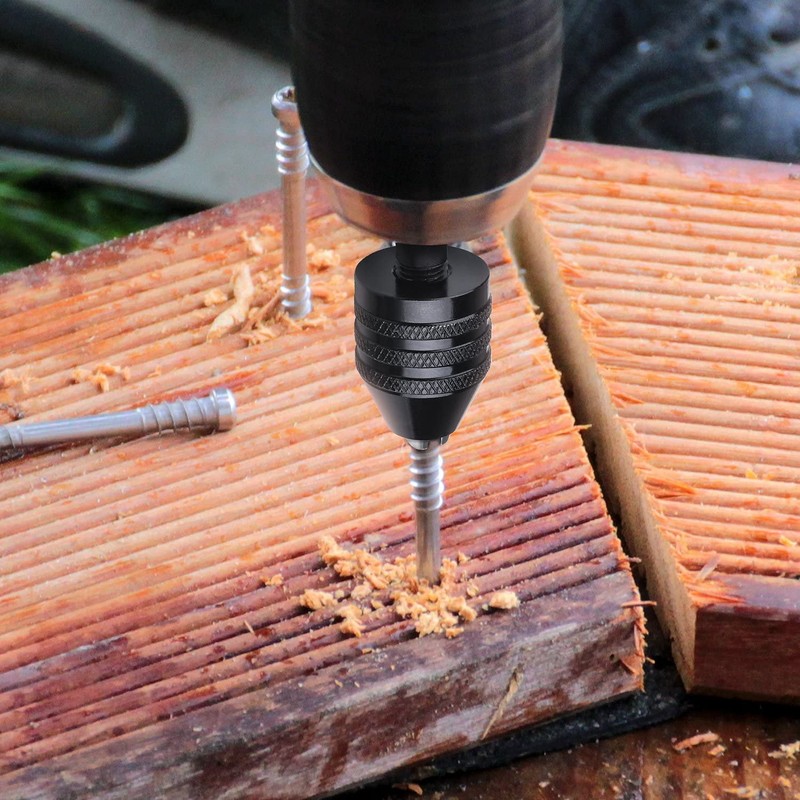 JUTOSU Keyless Drill Chuck 2-Pack 0.3-6.5mm Keyless Drill Chuck Conversion
