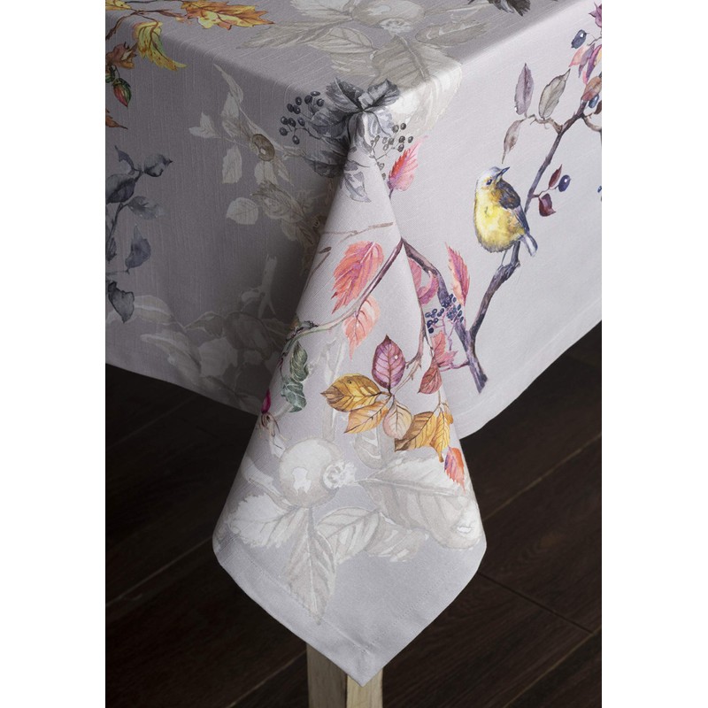 Maison d' Hermine Equinoxe - Grey 100% Cotton Tablecloth for