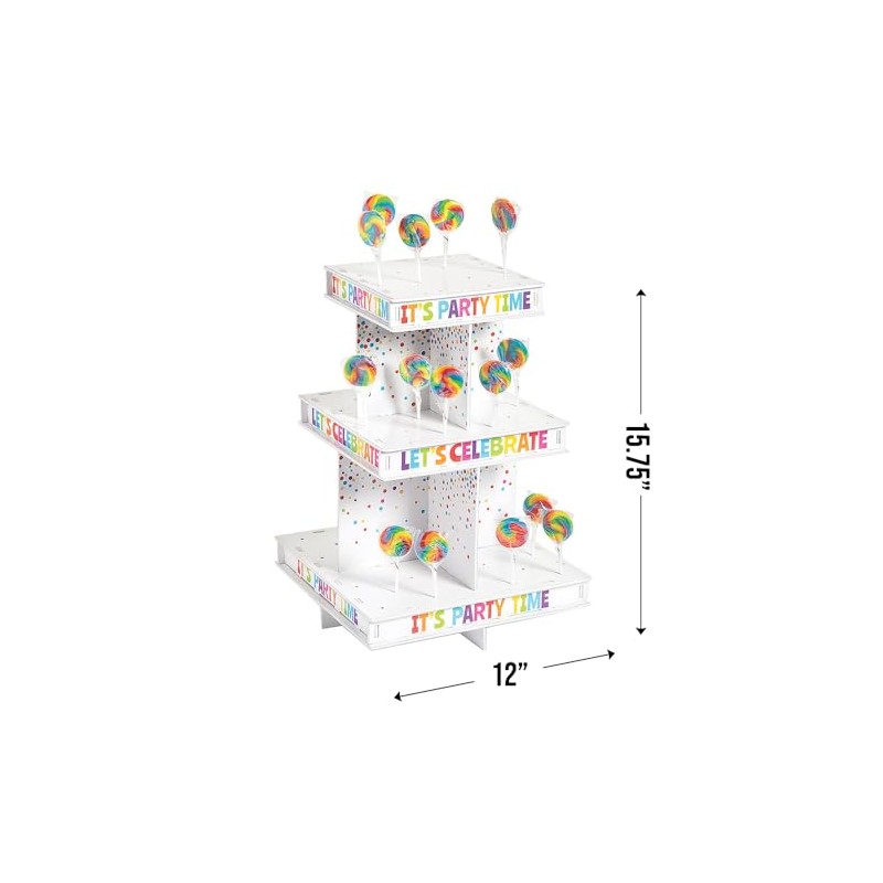 Fun Express Birthday Lollipop Stand - Candy Display Holder for