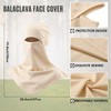 SATINIOR 3 Piece Balaclava Face Cover Sun Protection Neck Cover