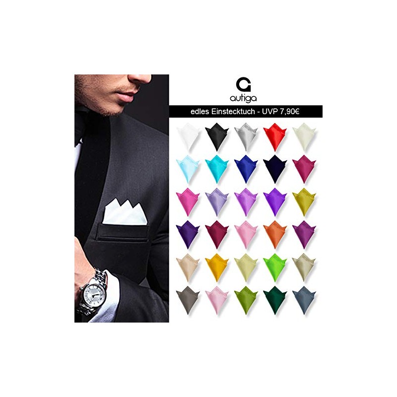 Autiga ® Pocket Square Cavalier Cloth Handkerchief Polyester Business Wedding,